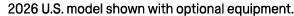 2026 U.S. model shown with optional equipment.