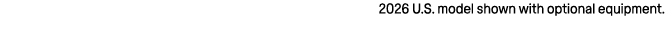 2026 U.S. model shown with optional equipment.