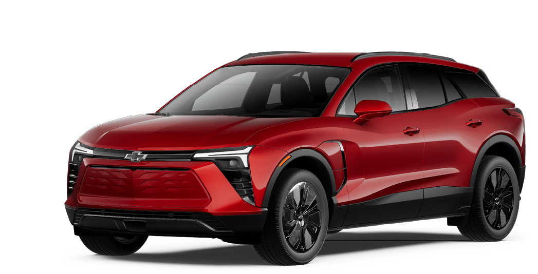 A red SUV with black tires. Description generated by AI