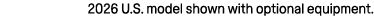 2026 U.S. model shown with optional equipment.