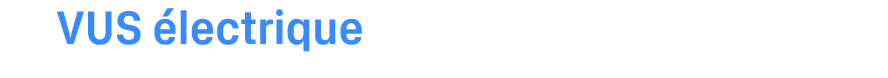VUS lectrique