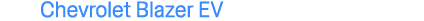 Chevrolet Blazer EV