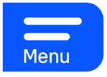 A blue square with the word menu written in white. Description generated by AI