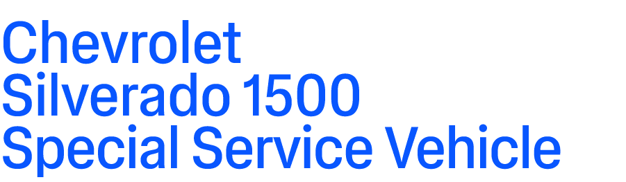 Chevrolet Silverado 1500 Special Service Vehicle
