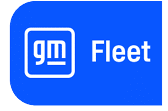 A blue logo for GM Fleet. AI generated content